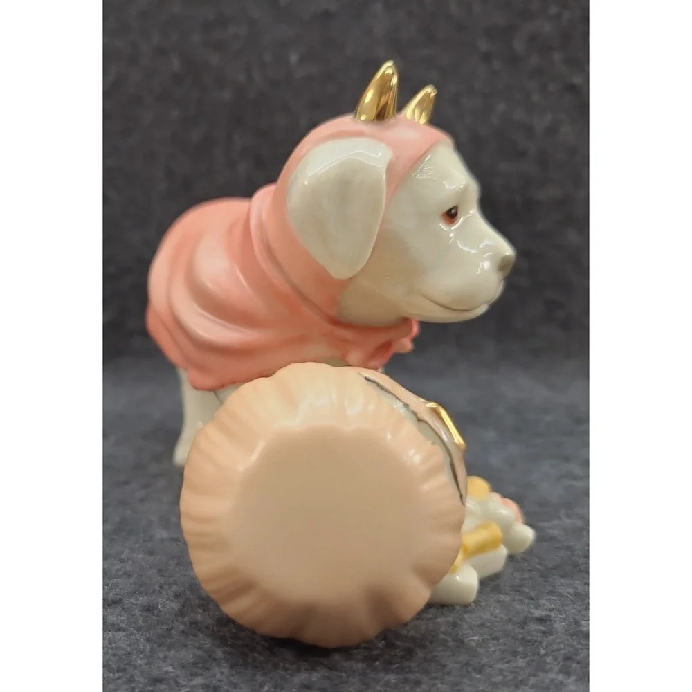 Lenox Puppy Sweet Little Devil Labrador Halloween Dog Pumpkin 24k Gold Accents